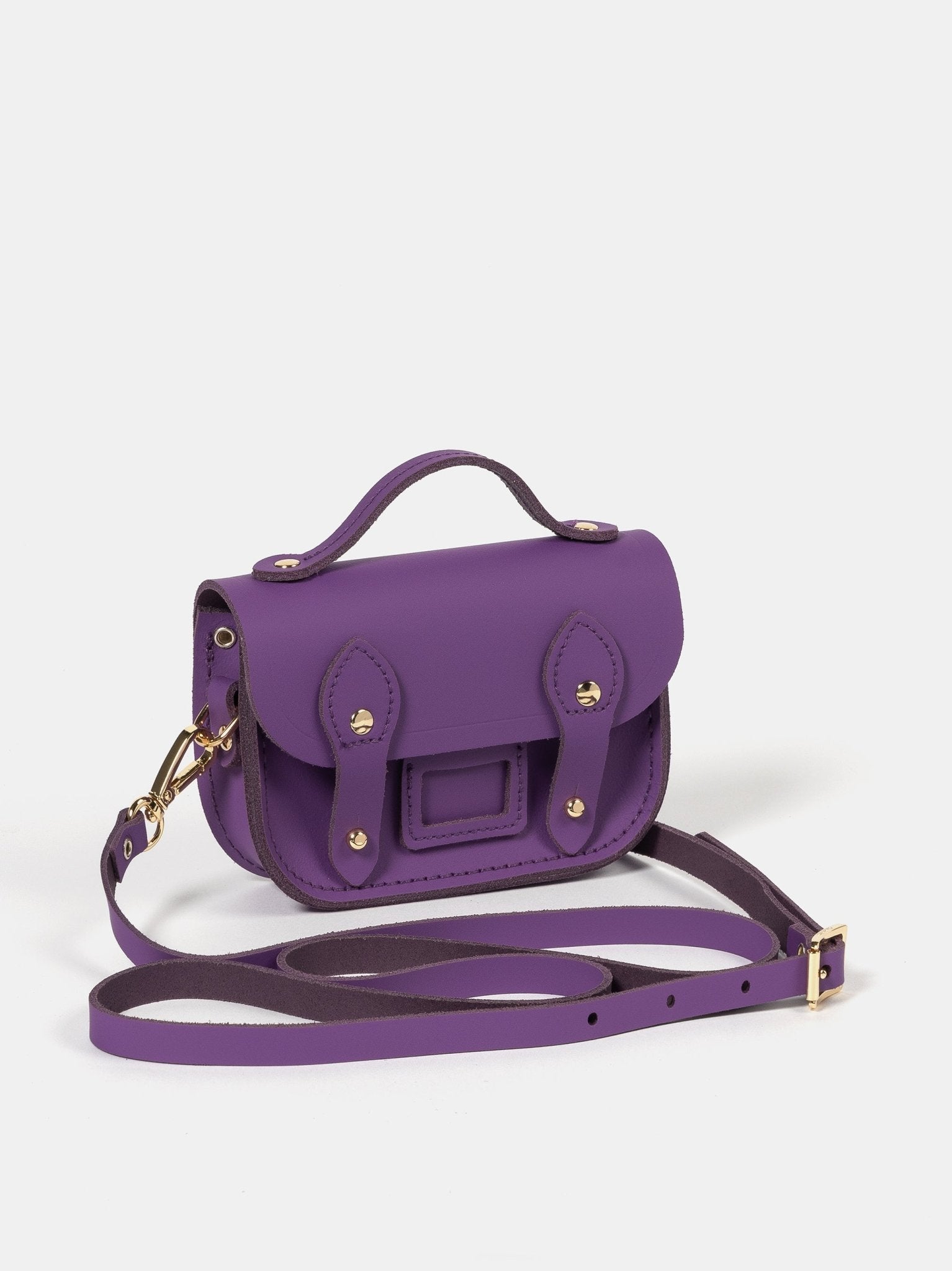 The Micro Satchel - Purple Sapphire Matte - Cambridge Satchel