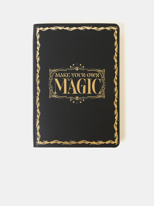 The A5 Notebook - Black with Gold Foiling