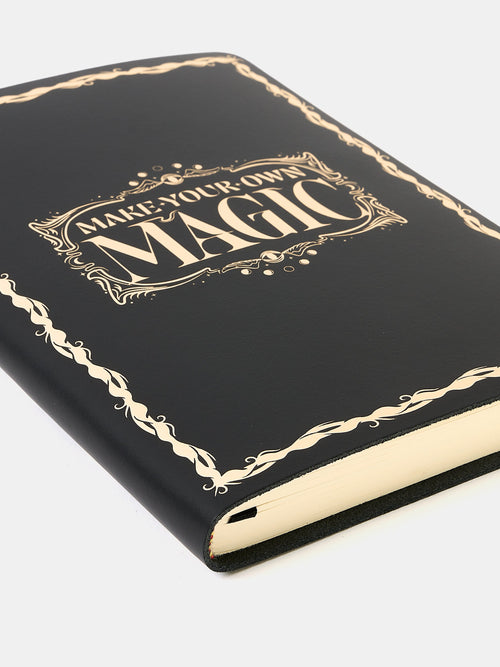 The A5 Notebook - Black with Gold Foiling