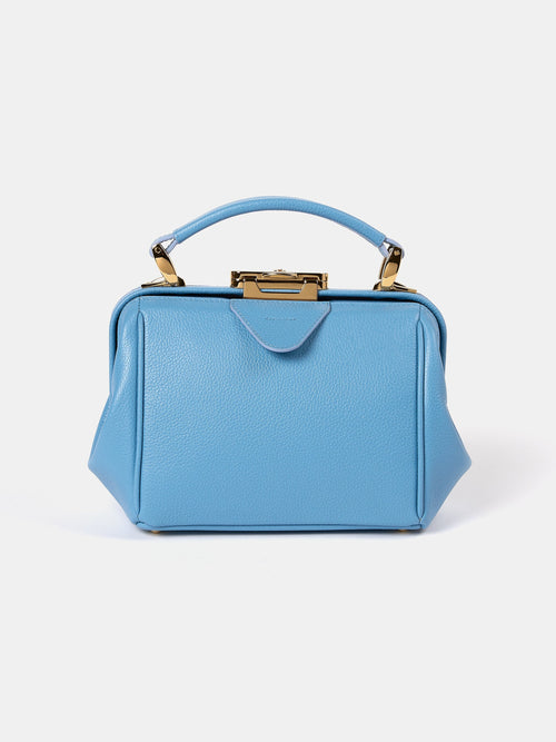 The Mini Sophie - Cloud Blue Calf Grain