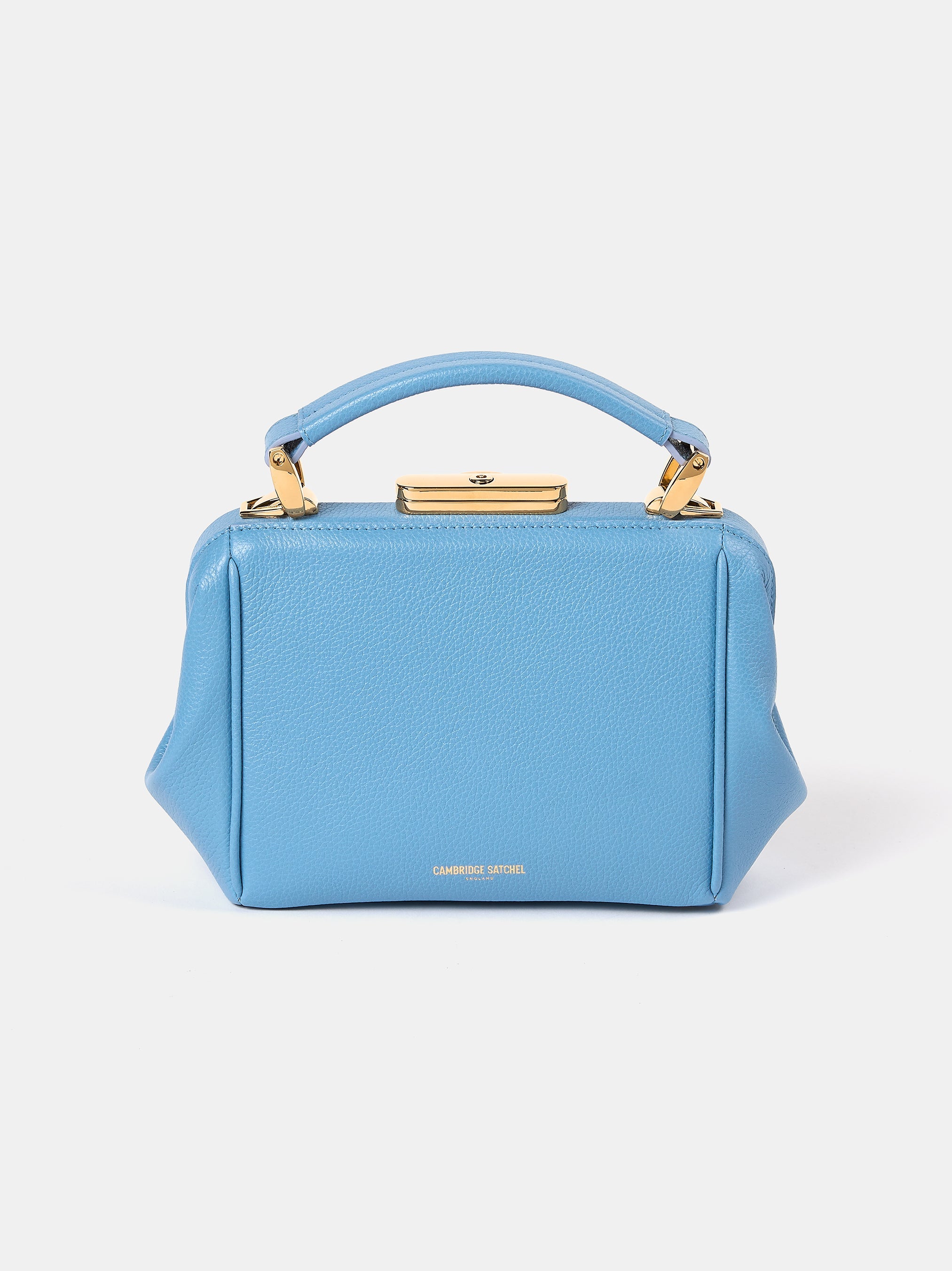 The Mini Sophie - Cloud Blue Calf Grain
