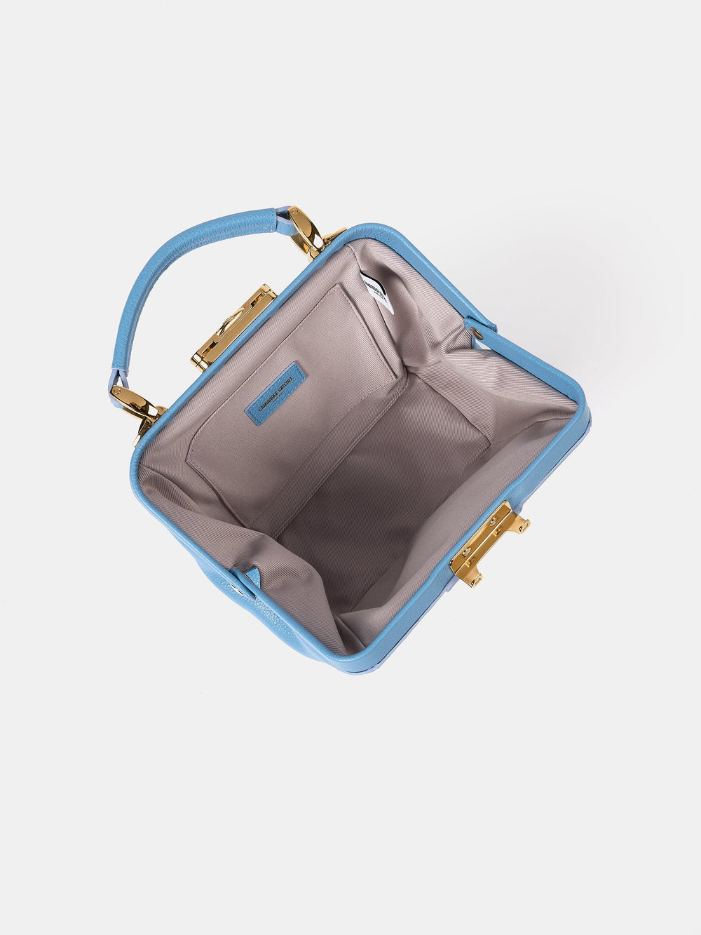 The Mini Sophie - Cloud Blue Calf Grain