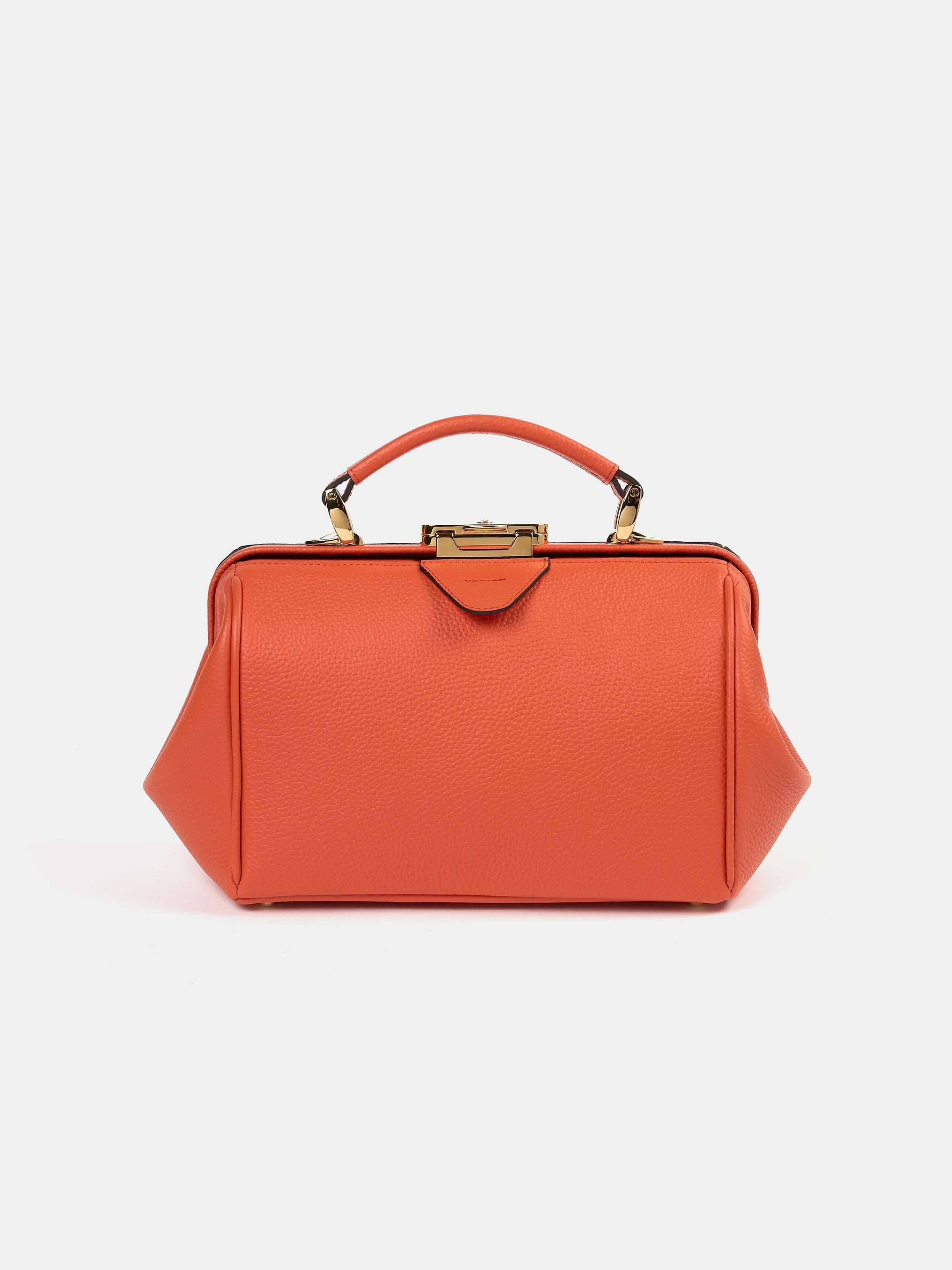 The Sophie -  Tangerine Calf Grain