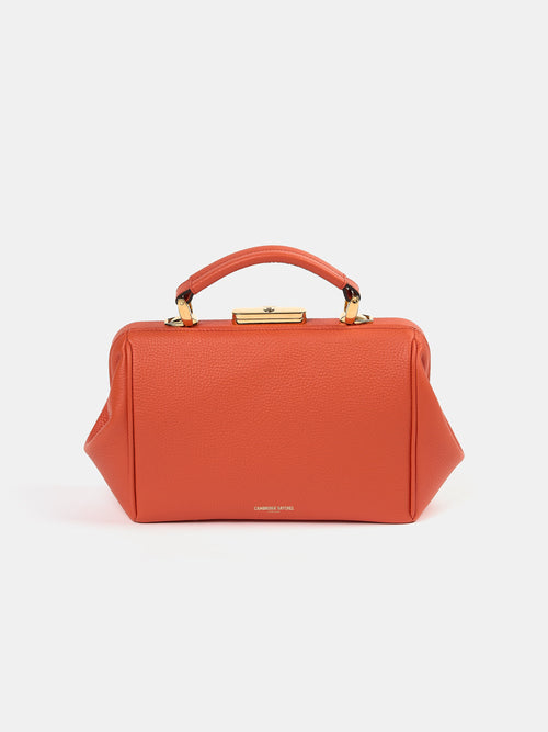 The Sophie -  Tangerine Calf Grain