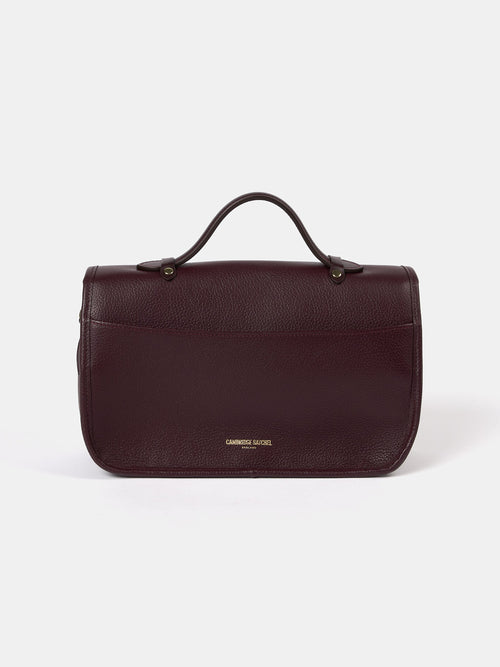 The Soft Satchel - Bordeaux Calf Grain