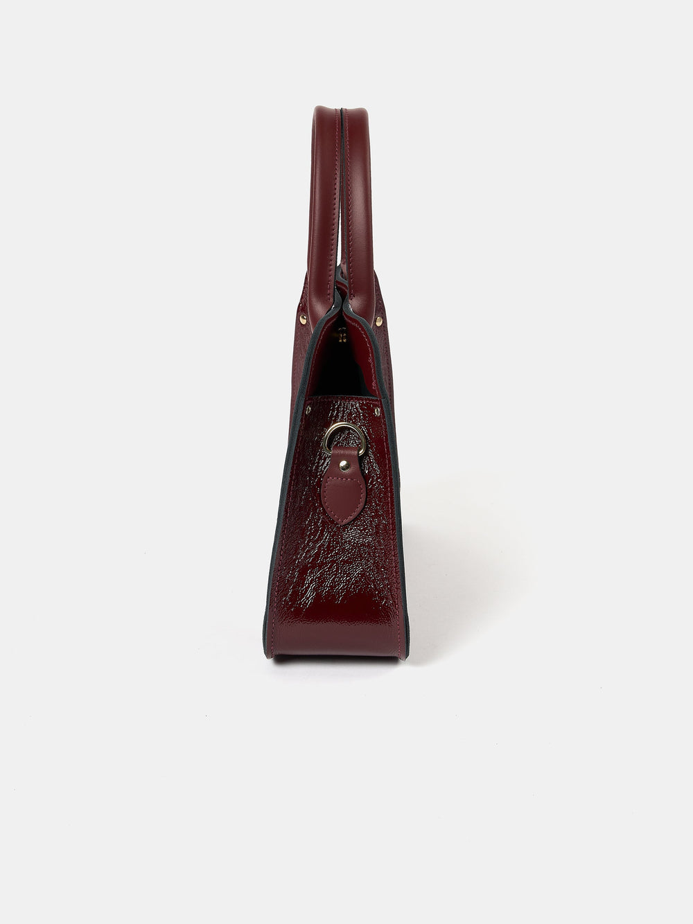 The Mini Work Bag - Oxblood Patent