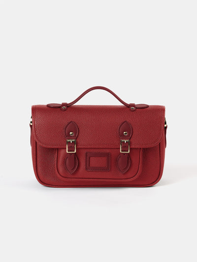 The Soft Satchel - Cherry Red