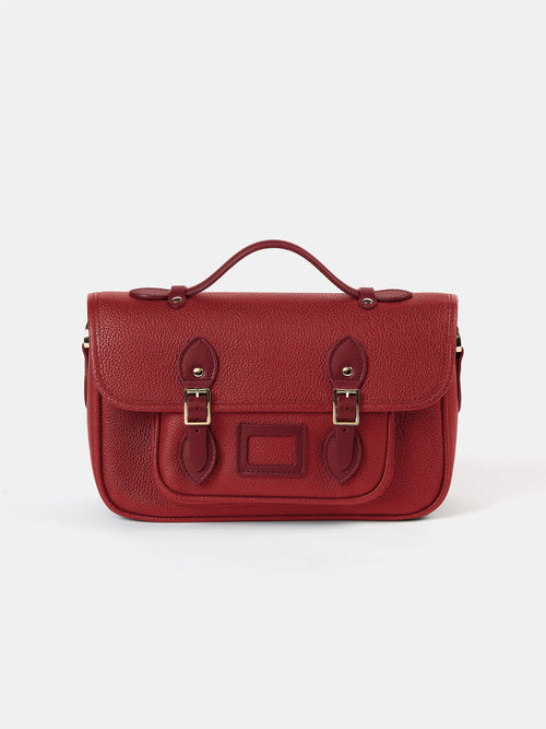 The Soft Satchel - Cherry Red