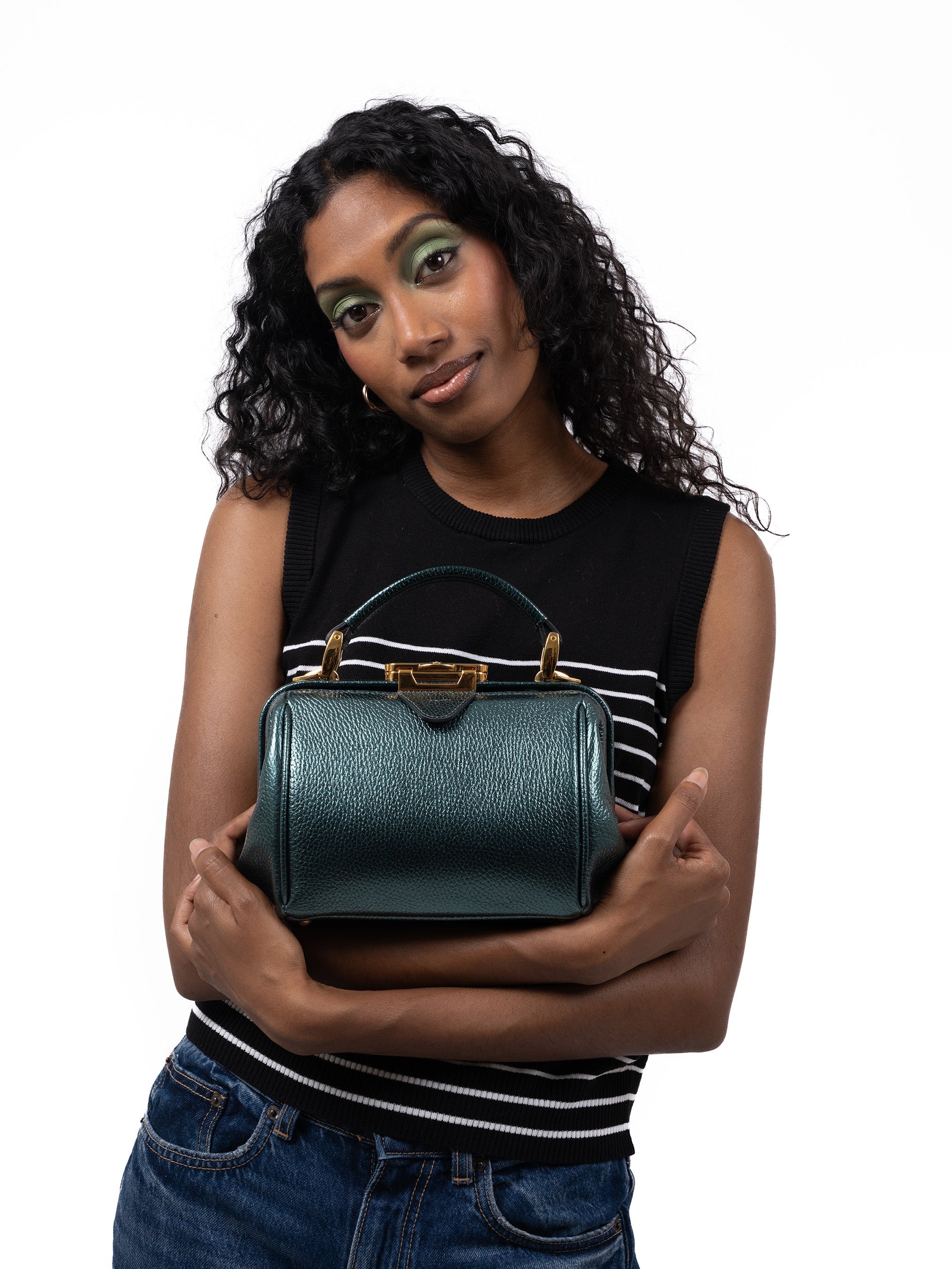 The Mini Sophie - Metallic Emerald