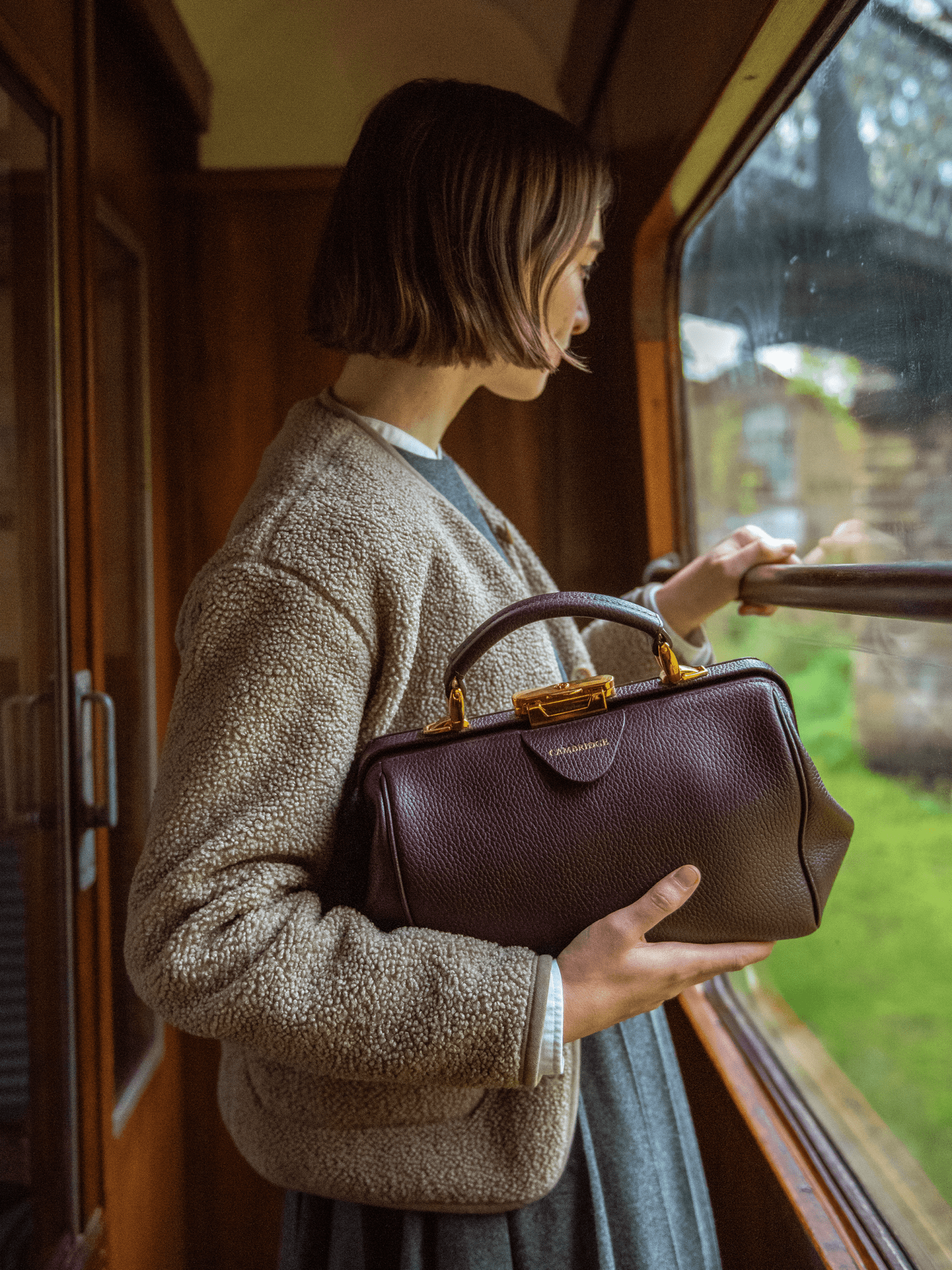 The Sophie - Bordeaux Calf Grain - Cambridge Satchel