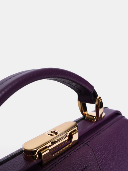 The Sophie -  Violet Calf Grain