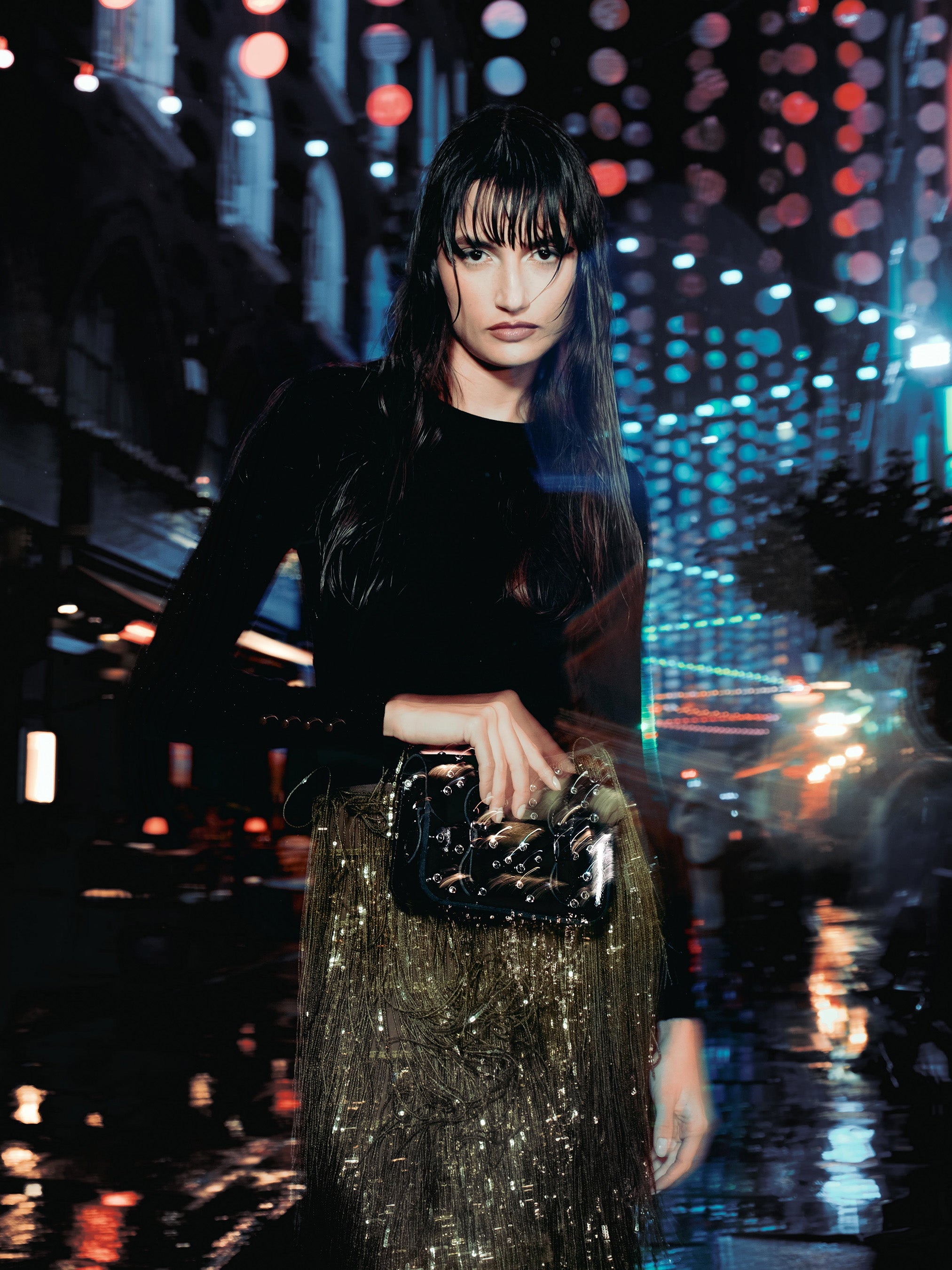 The Little One - High Shine Black with Swarovski® Crystals