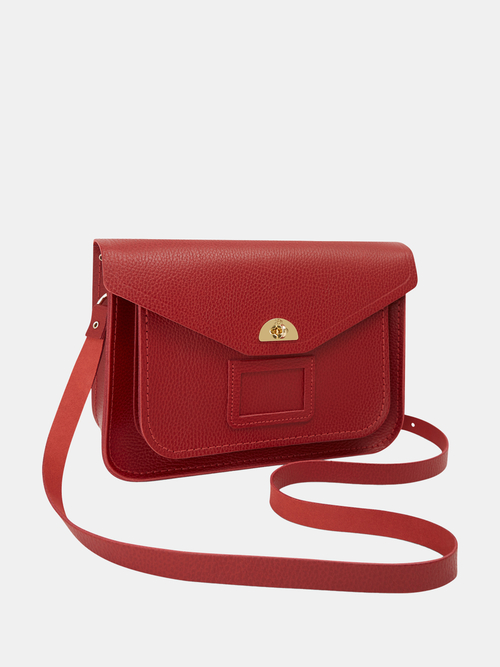 The Twist Lock Satchel - Red Celtic Grain