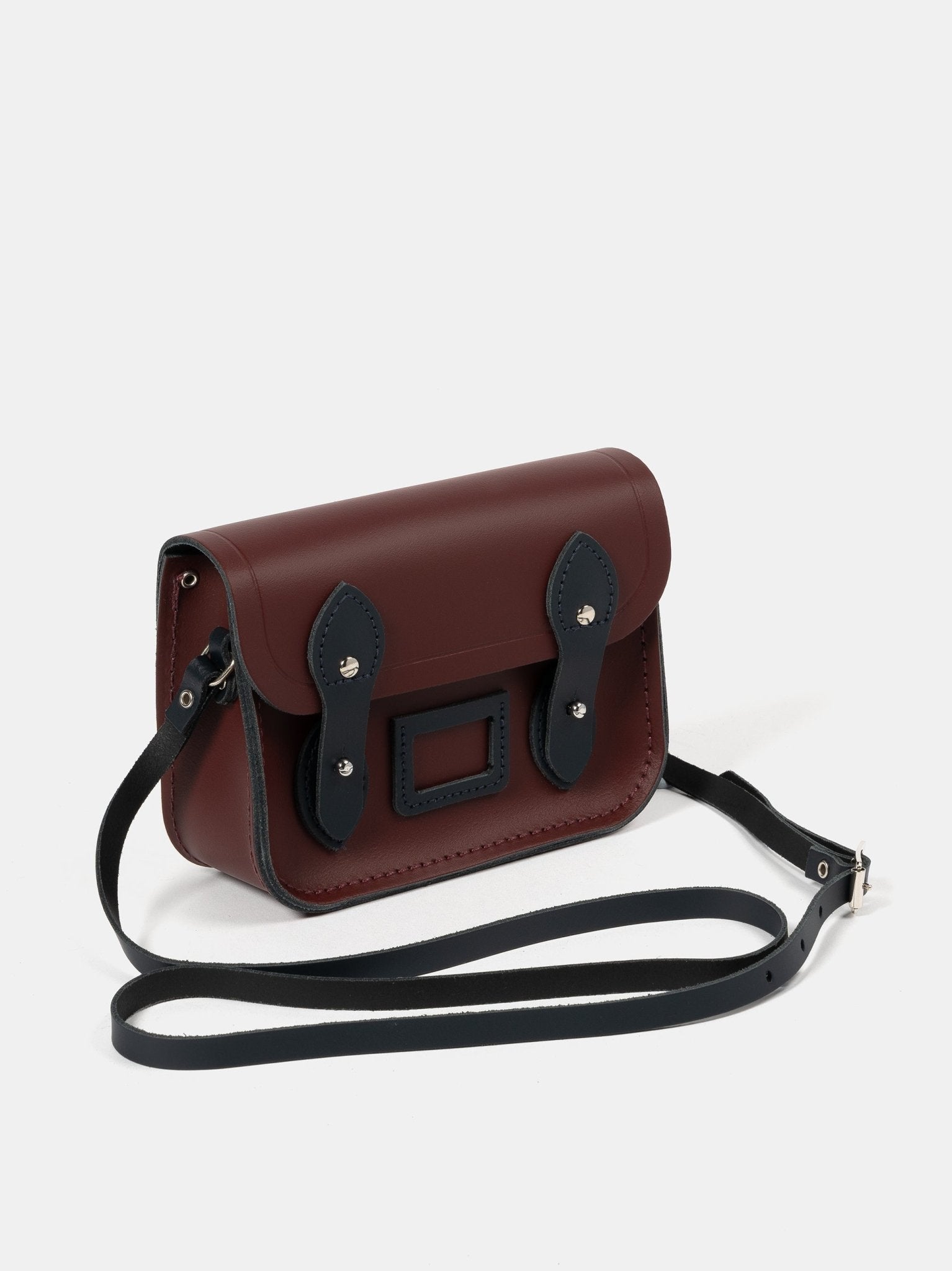 The Tiny - Oxblood & Navy - Cambridge Satchel