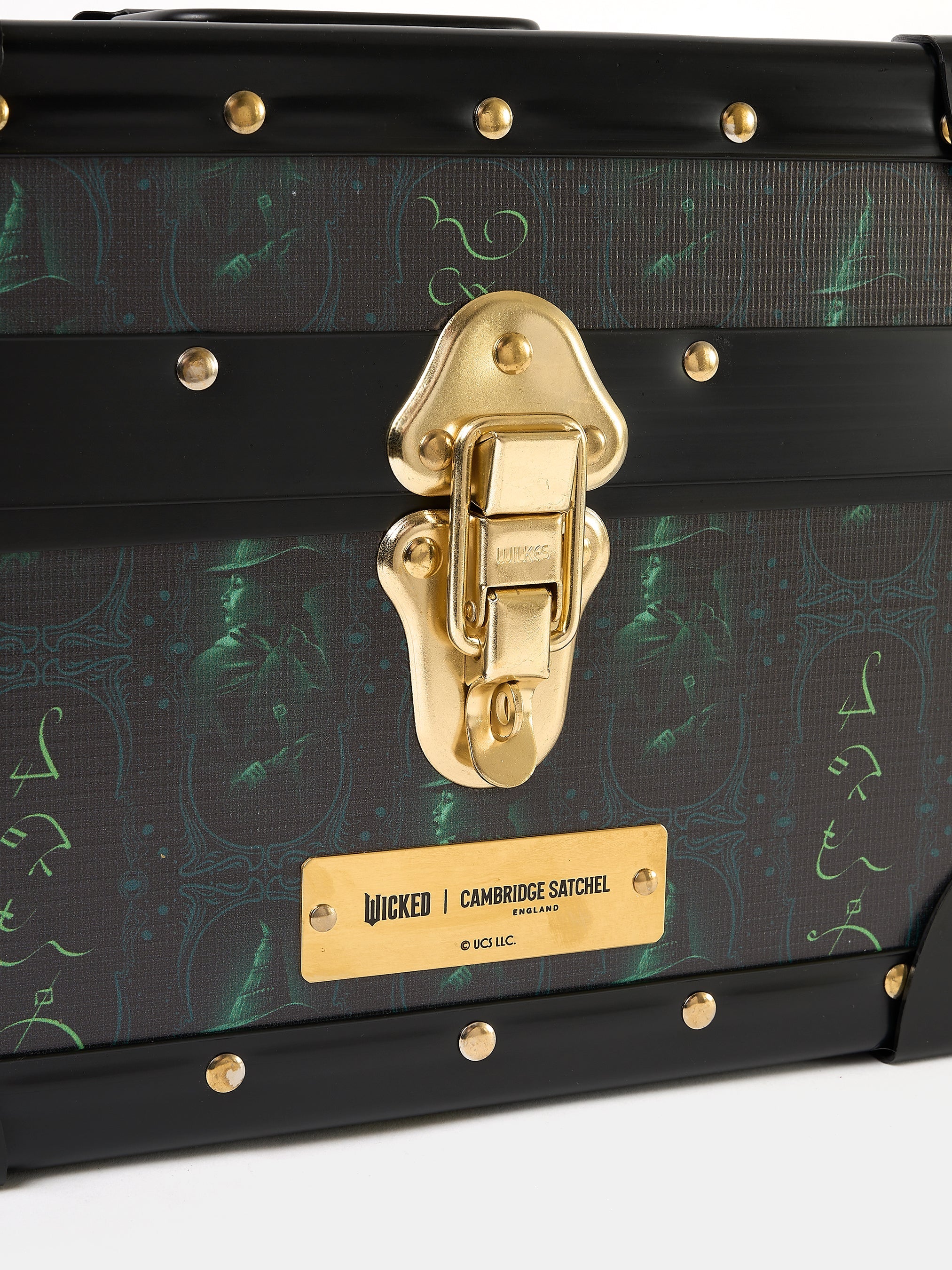 The Mini Trunk - Black with Elphaba Repeat Print