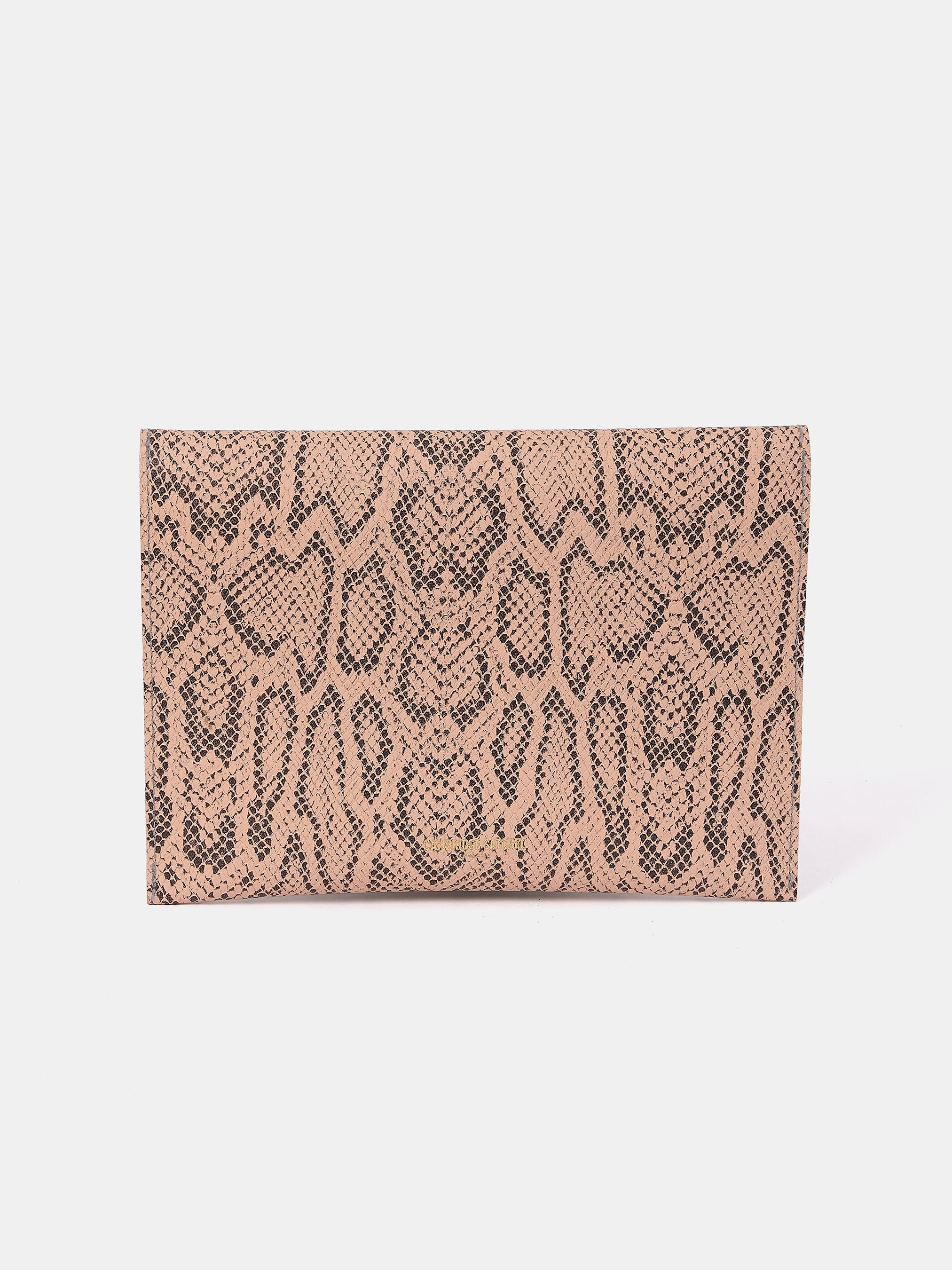 The Twist Lock Pouch - Flax Matte Python