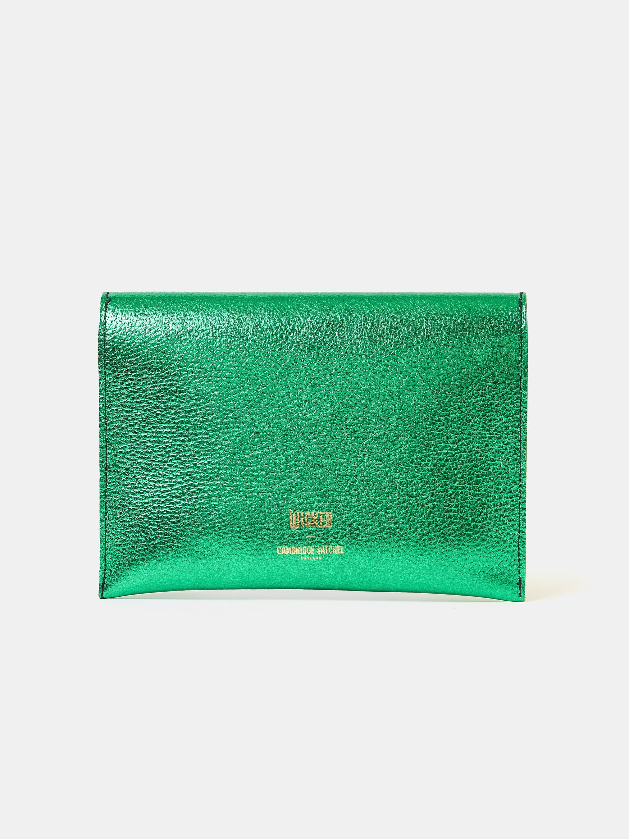 The Twist Lock Pouch - Wicked Green with Wicked Green Metallic Calf Grain