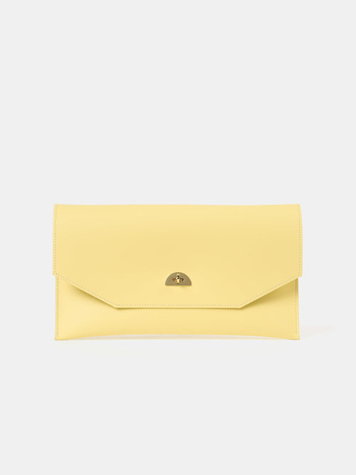 The Oversized Twist Lock Pouch - Lemon