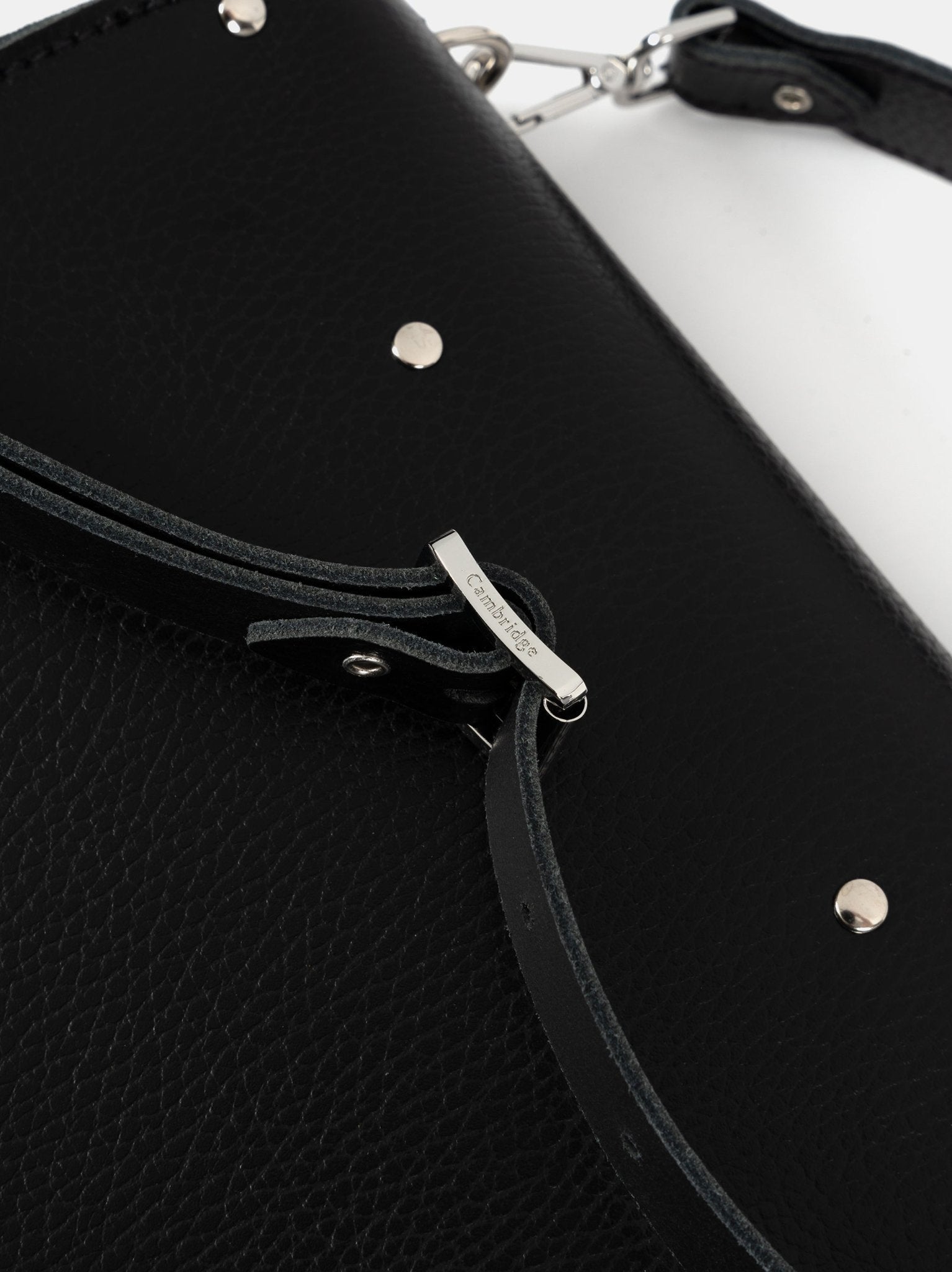 The Kate - Black Celtic Grain - Cambridge Satchel