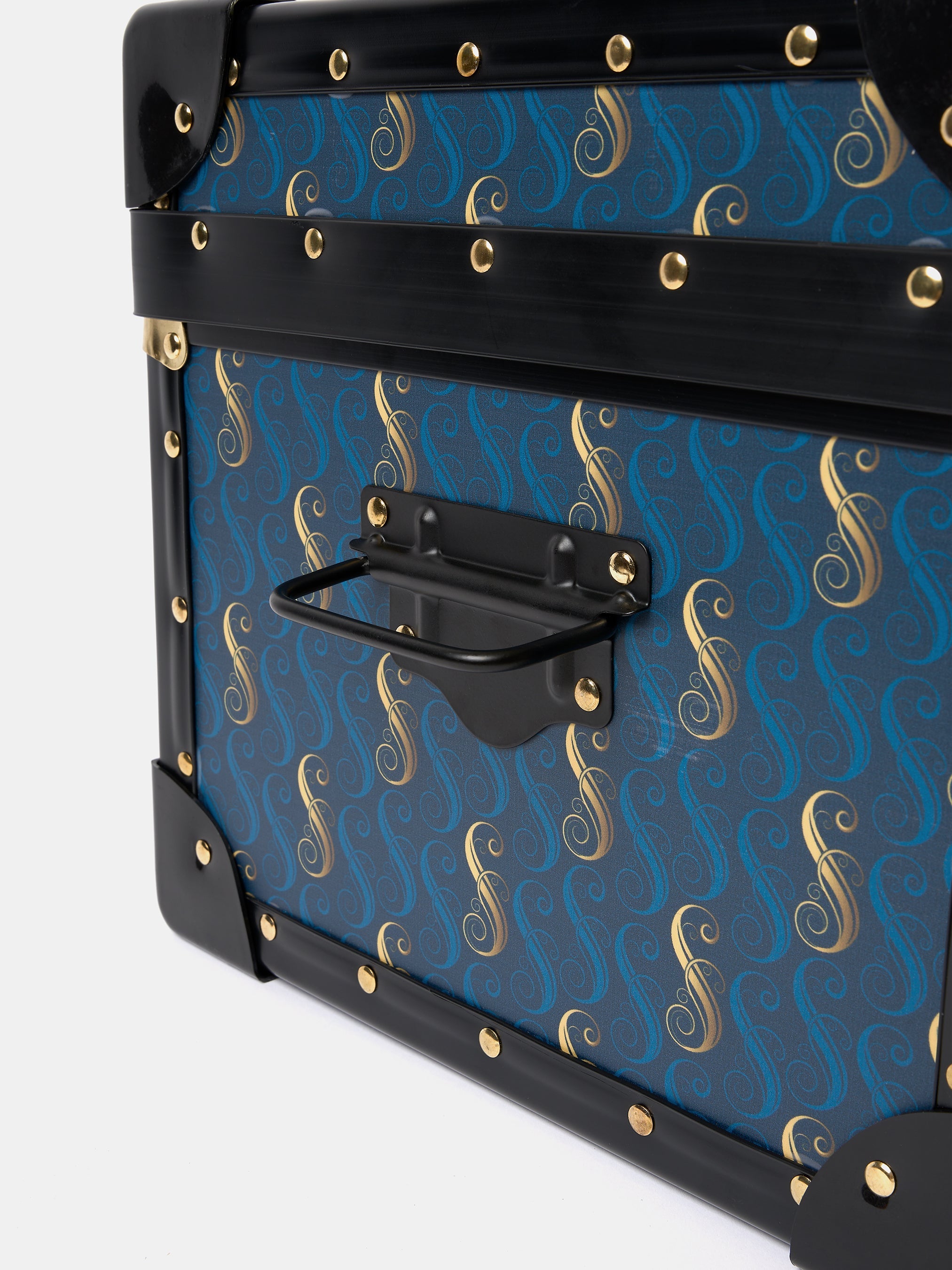 The Treasure Trunk - Shiz Blue with 'S' Repeat Print