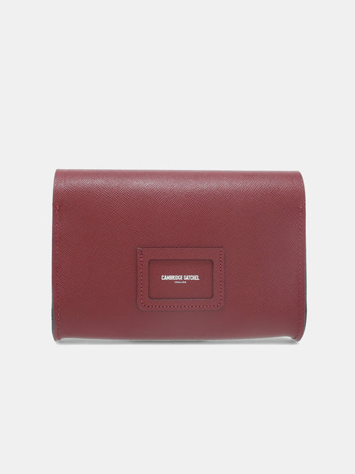 The Large Pushlock - Oxblood Saffiano
