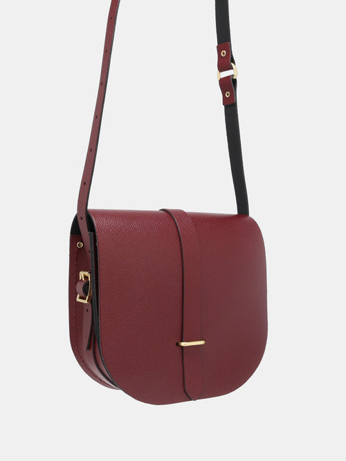 The Saddle Bag - Oxblood Saffiano