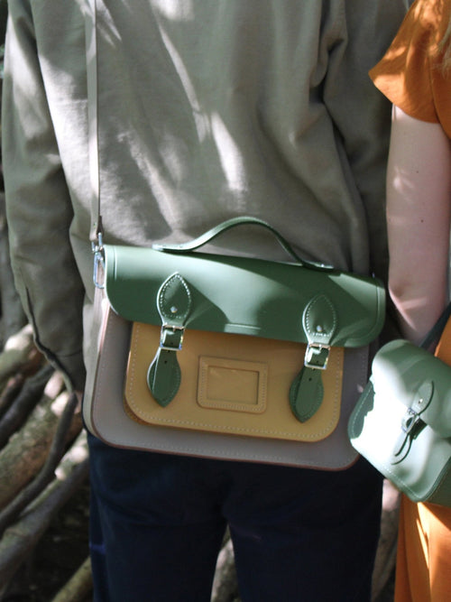 The 13 Inch Batchel - Bracken Matte, Smoulder Matte & Mushroom Matte - The Cambridge Satchel Co.