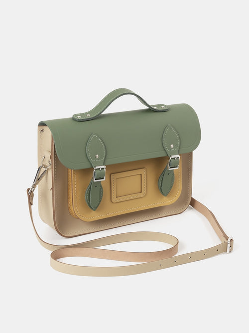 The 13 Inch Batchel - Bracken Matte, Smoulder Matte & Mushroom Matte - The Cambridge Satchel Co.