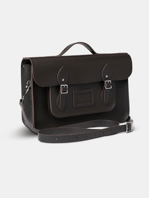 The 15 Inch Batchel - Dark Brown - The Cambridge Satchel Co.