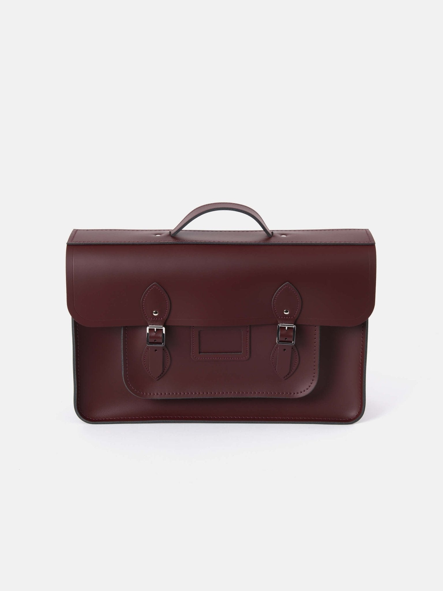 The 16.5 Inch Batchel - Oxblood with Webbing Strap - The Cambridge Satchel Co.