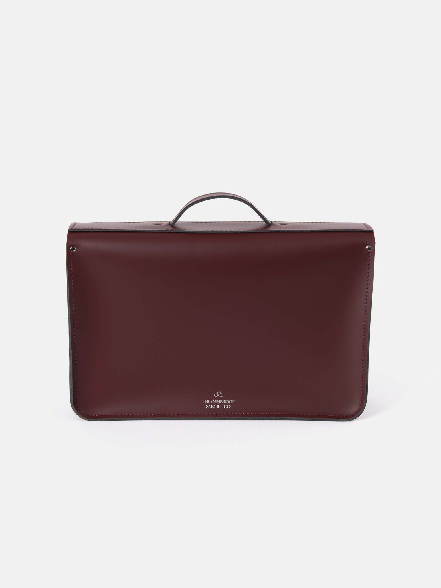 The 16.5 Inch Batchel - Oxblood with Webbing Strap - The Cambridge Satchel Co.