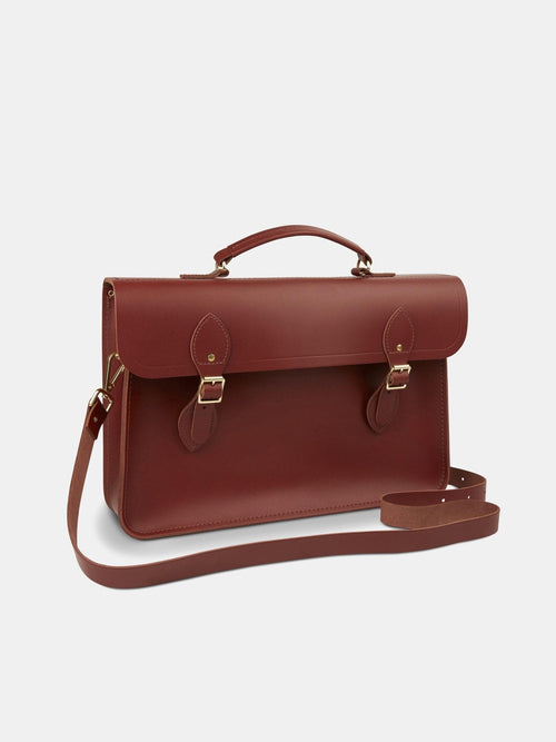 The Briefcase - Brandy - The Cambridge Satchel Co.