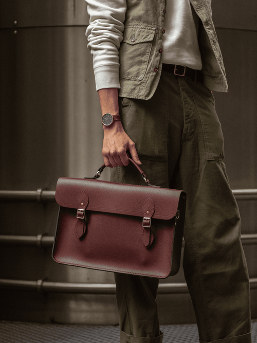 Mens leather carrying case sales