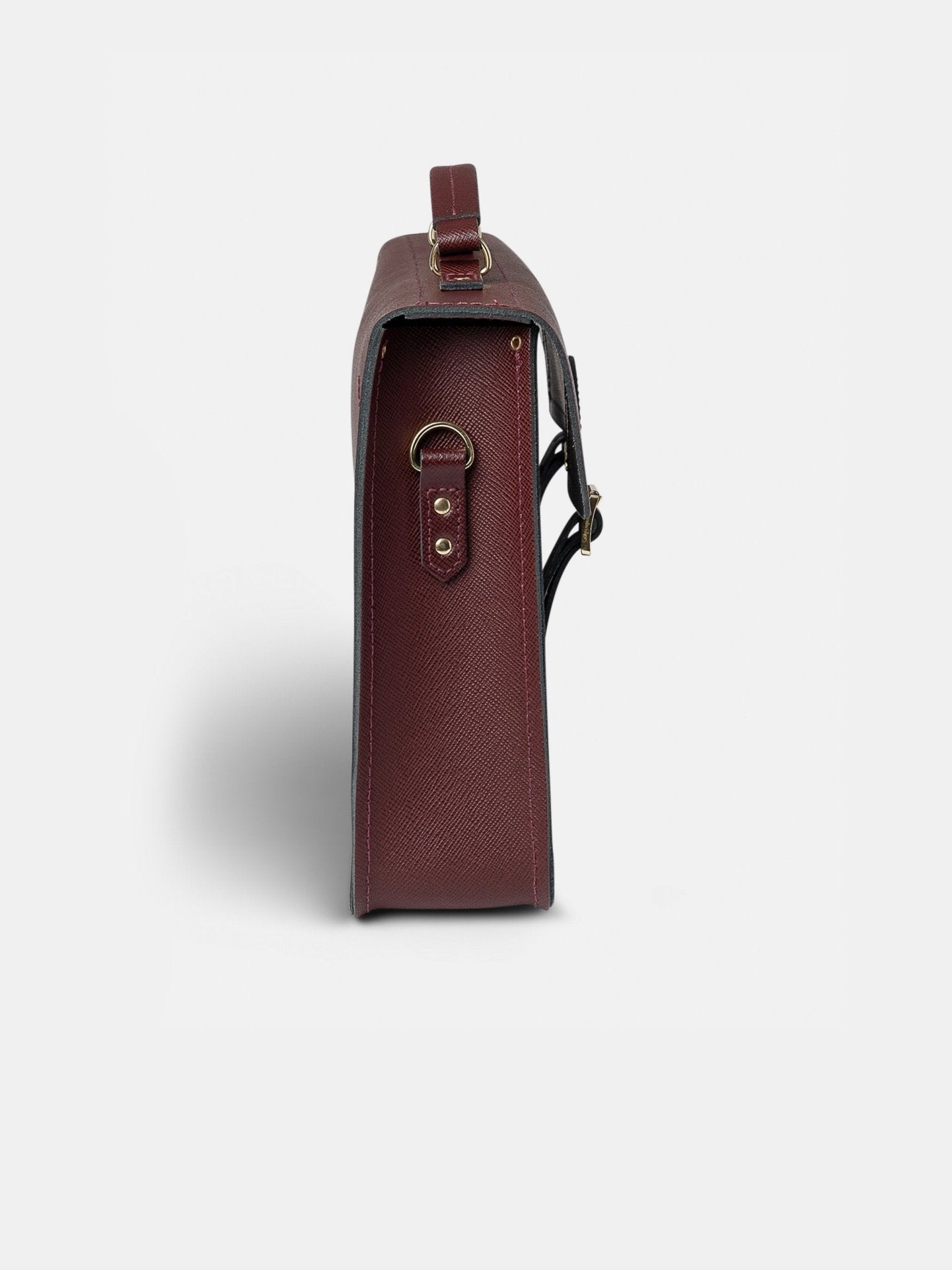 The Briefcase - Oxblood Saffiano