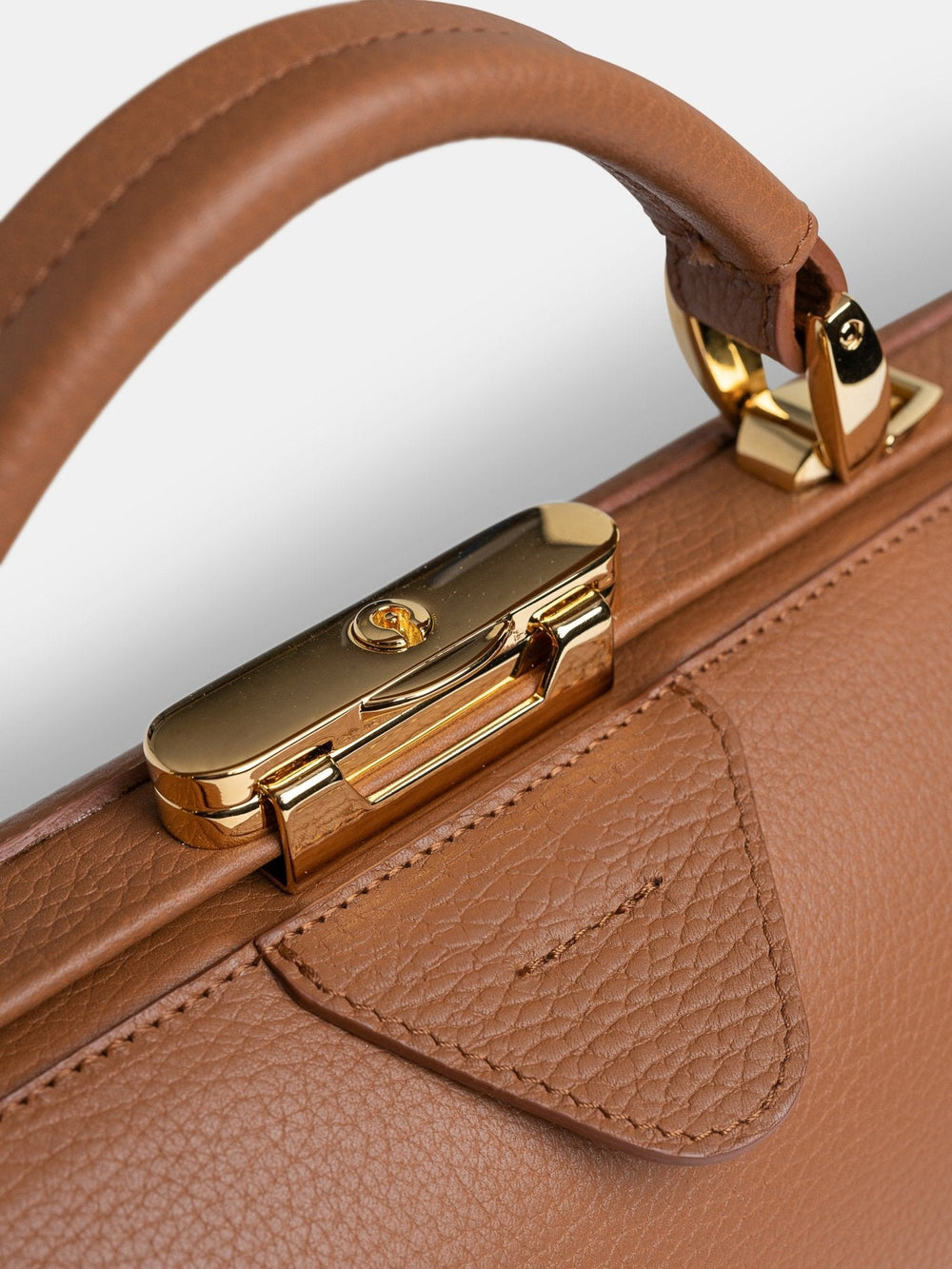 The Doctor's Bag - Havana Brown Calf Grain - Cambridge Satchel