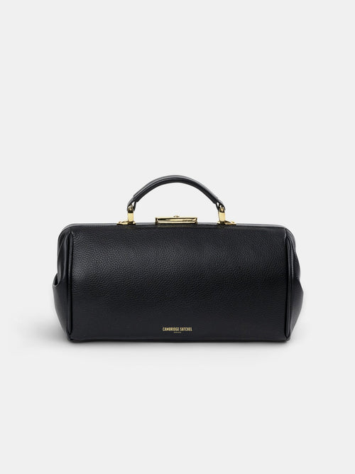 The Doctor's Bag -  Midnight Black Calf Grain