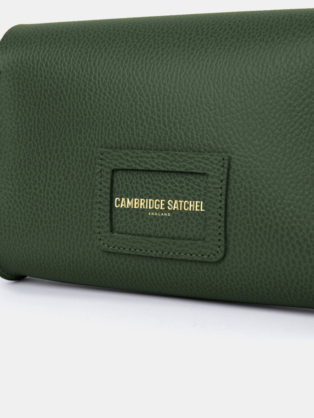 The Large Pushlock - Racing Green Celtic Grain - Cambridge Satchel