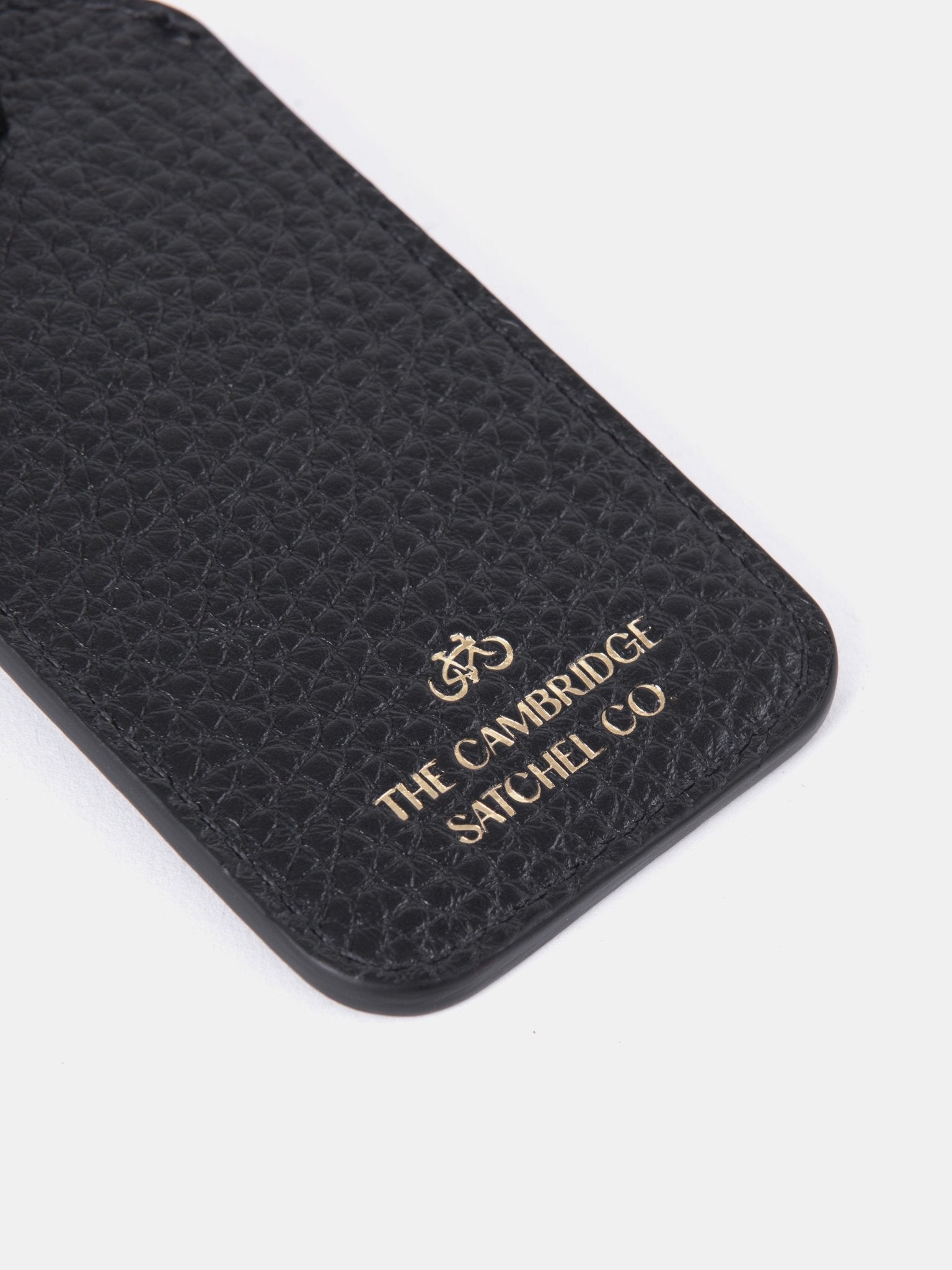 The Luggage Tag - Black Calf Grain