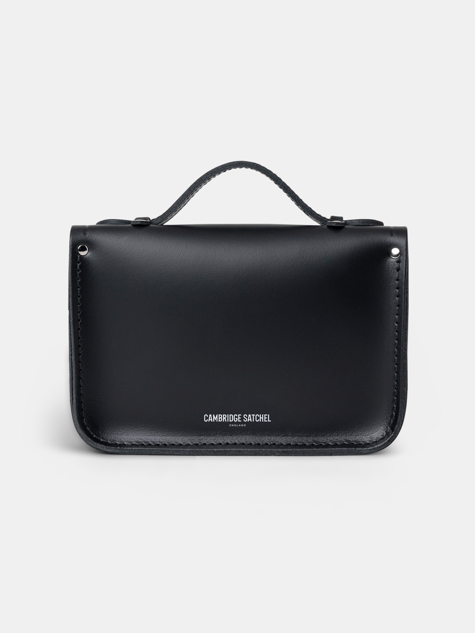 Magnetic mini satchel in leather sale