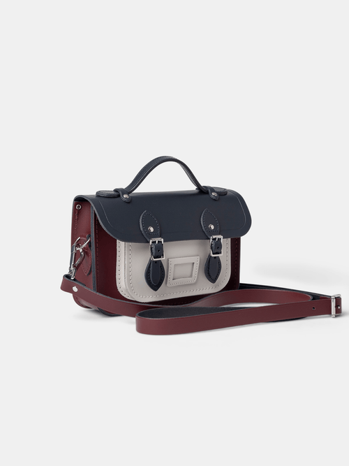 The Mini - Clay, Oxblood & Navy - Cambridge Satchel