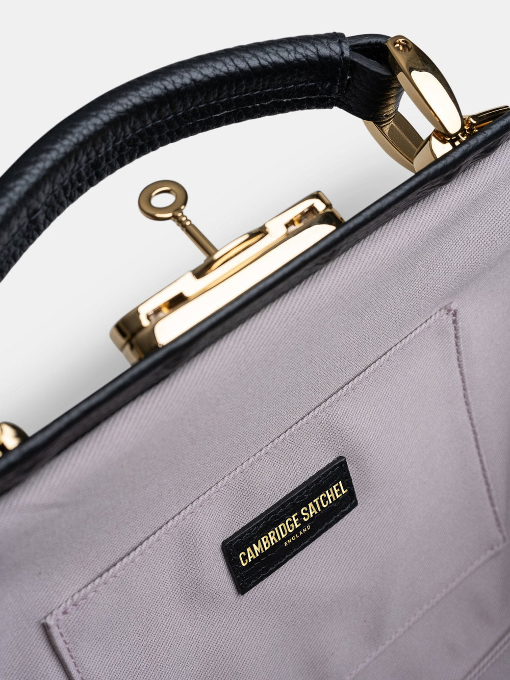 The Sophie - Midnight Black Calf Grain - Cambridge Satchel
