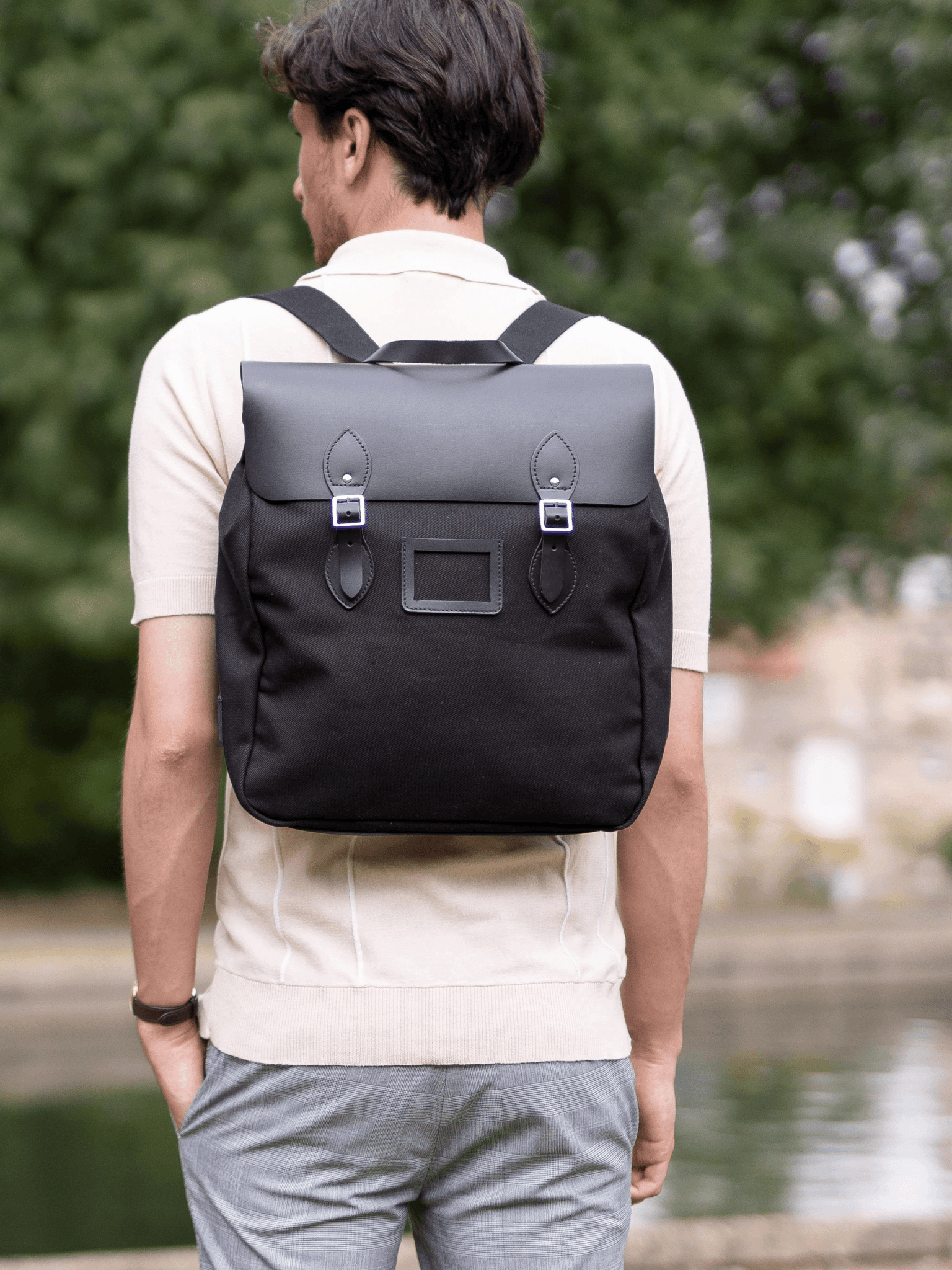 The Steamer Backpack - Black - Cambridge Satchel