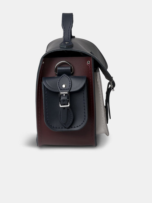 The Traveller - Clay, Oxblood & Navy - Cambridge Satchel