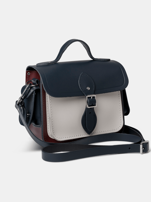 The Traveller - Clay, Oxblood & Navy - Cambridge Satchel