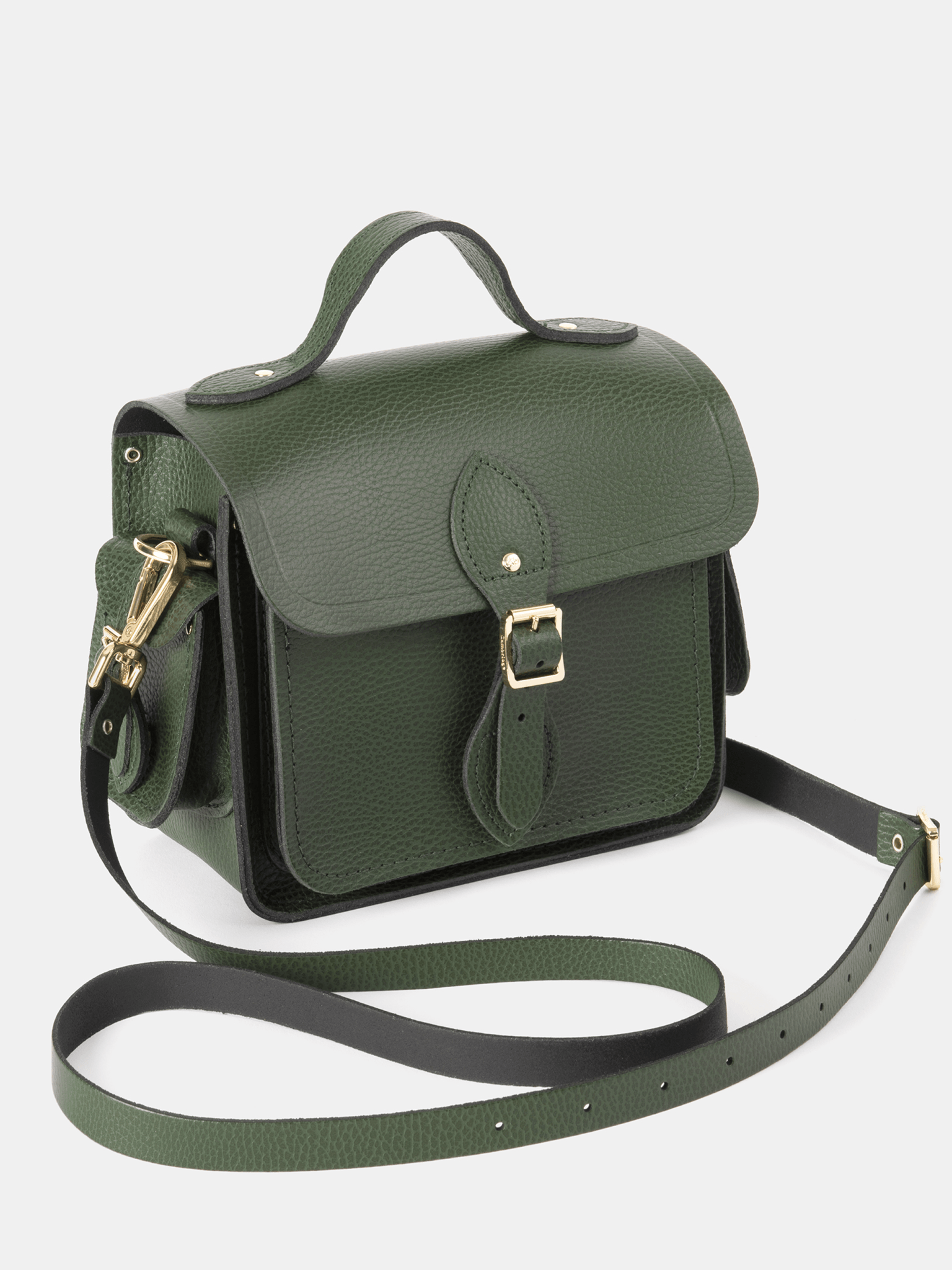 The Traveller - Racing Green Celtic Grain - Cambridge Satchel