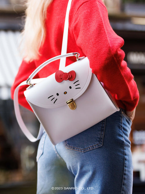 The Hello Kitty Poppy Backpack - Brilliant White - The Cambridge Satchel Company EU Store