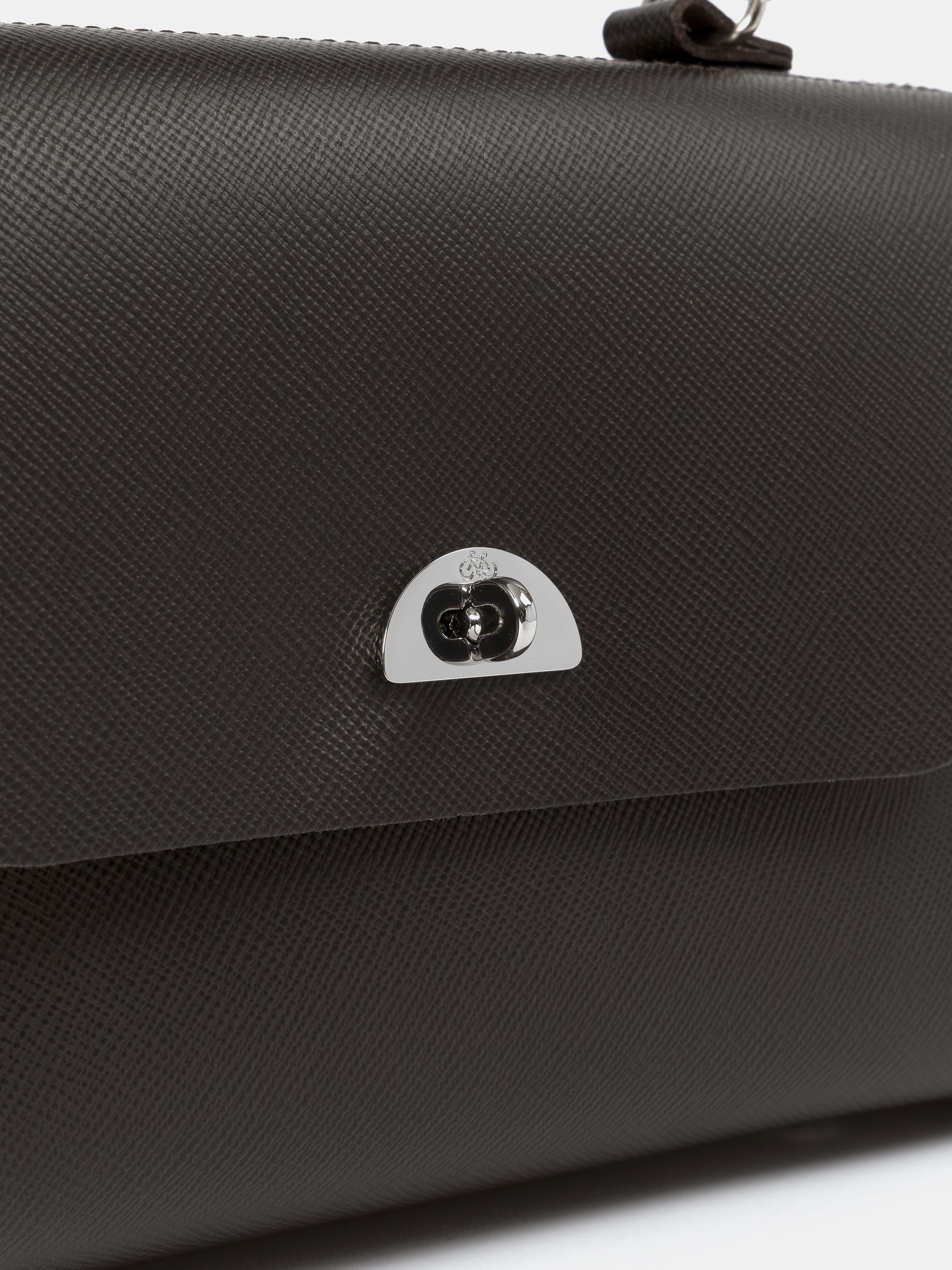 The Daisy -  Dark Brown Saffiano