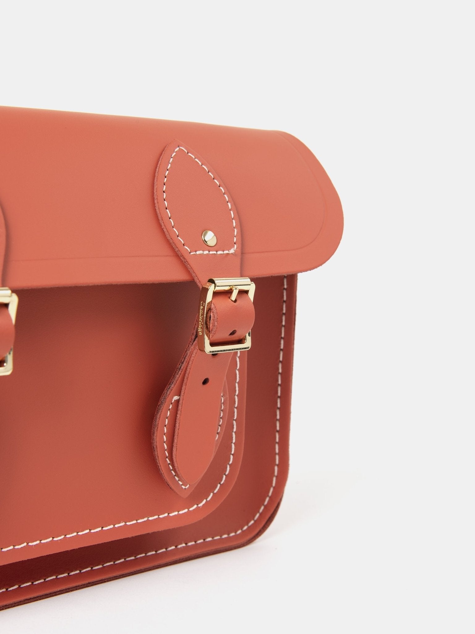 The 11 Inch Satchel - Burning Ember Matte with Contrast Stitch - The Cambridge Satchel Company EU Store