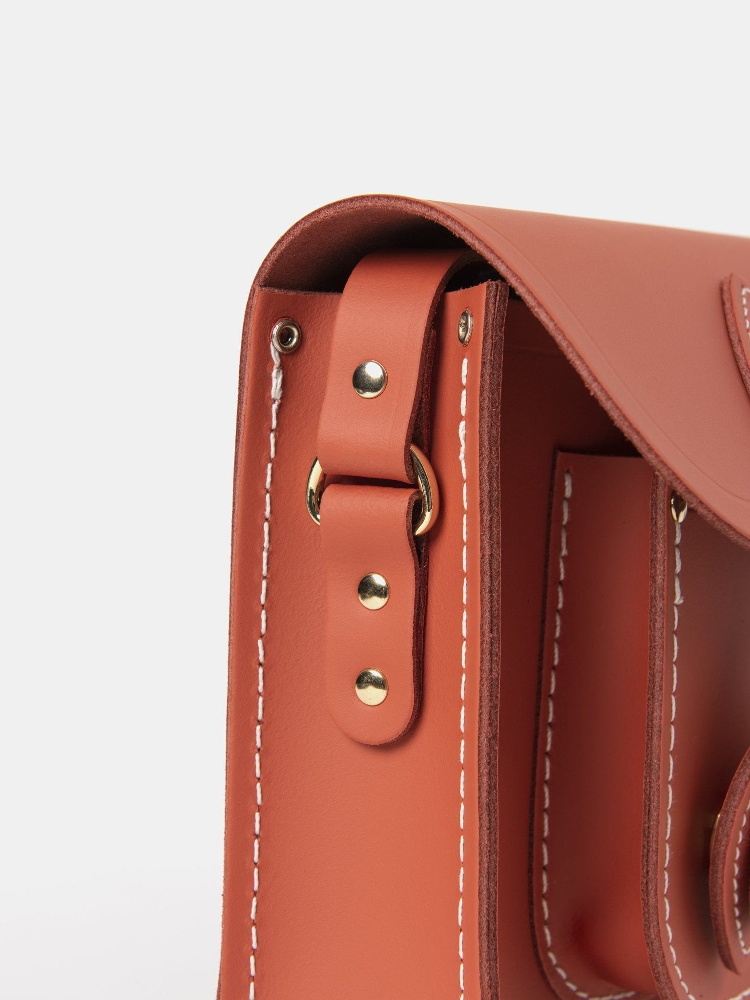 The 11 Inch Satchel - Burning Ember Matte with Contrast Stitch - The Cambridge Satchel Company EU Store