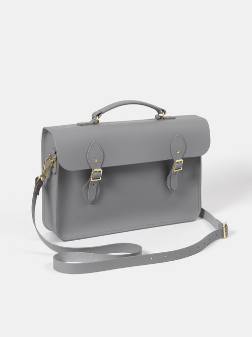 The Briefcase - Slate Grey Matte - The Cambridge Satchel Company EU Store